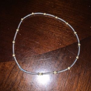David yurman 18k and silver beaded chain